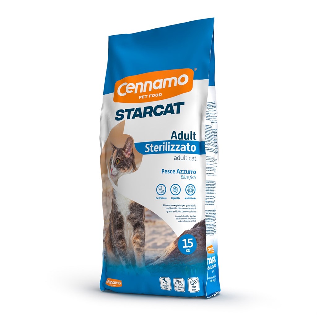 STARCAT STERILIZZATO PESCE AZZURRO KG 15
